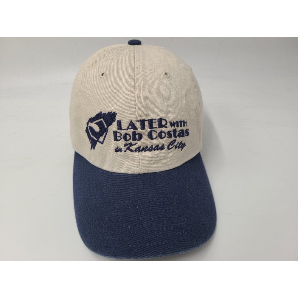 Vintage Later With Bob‎ Costas In Kansas City Twins Enterprise Strapback Hat Cap